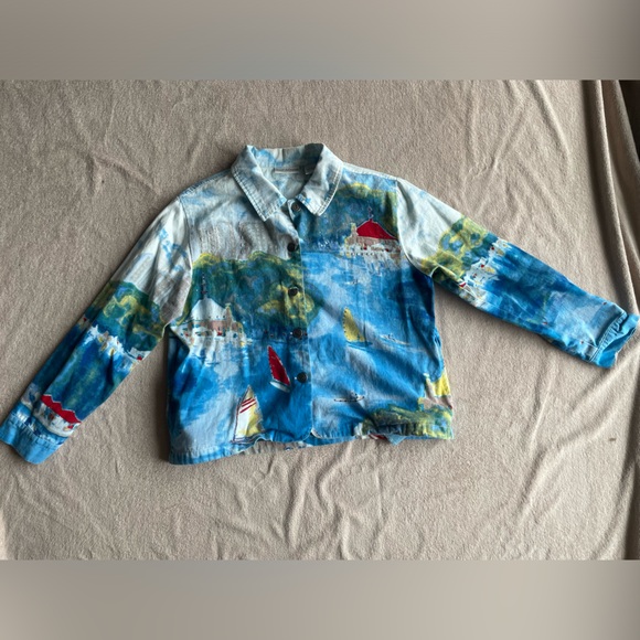Abstract painted jacket - Picture 1 of 9